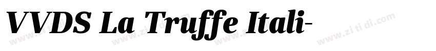VVDS La Truffe Itali字体转换